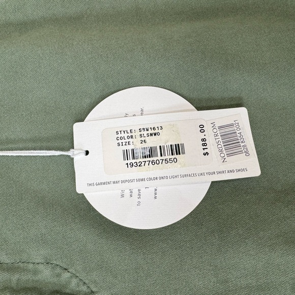 AG Adriano Goldschmied The Caden Tailored Trouser Green Size 26 NWT - Picture 5 of 7